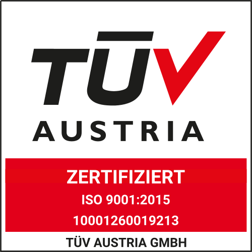 TÜV Austria – ISO 9001:2015 Zertifizierung